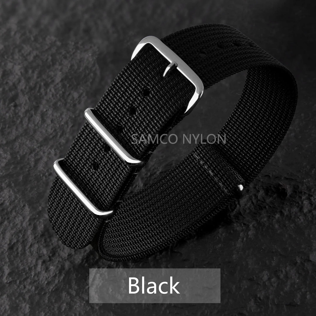 Ribbed Nylon Military Band 18–22mm