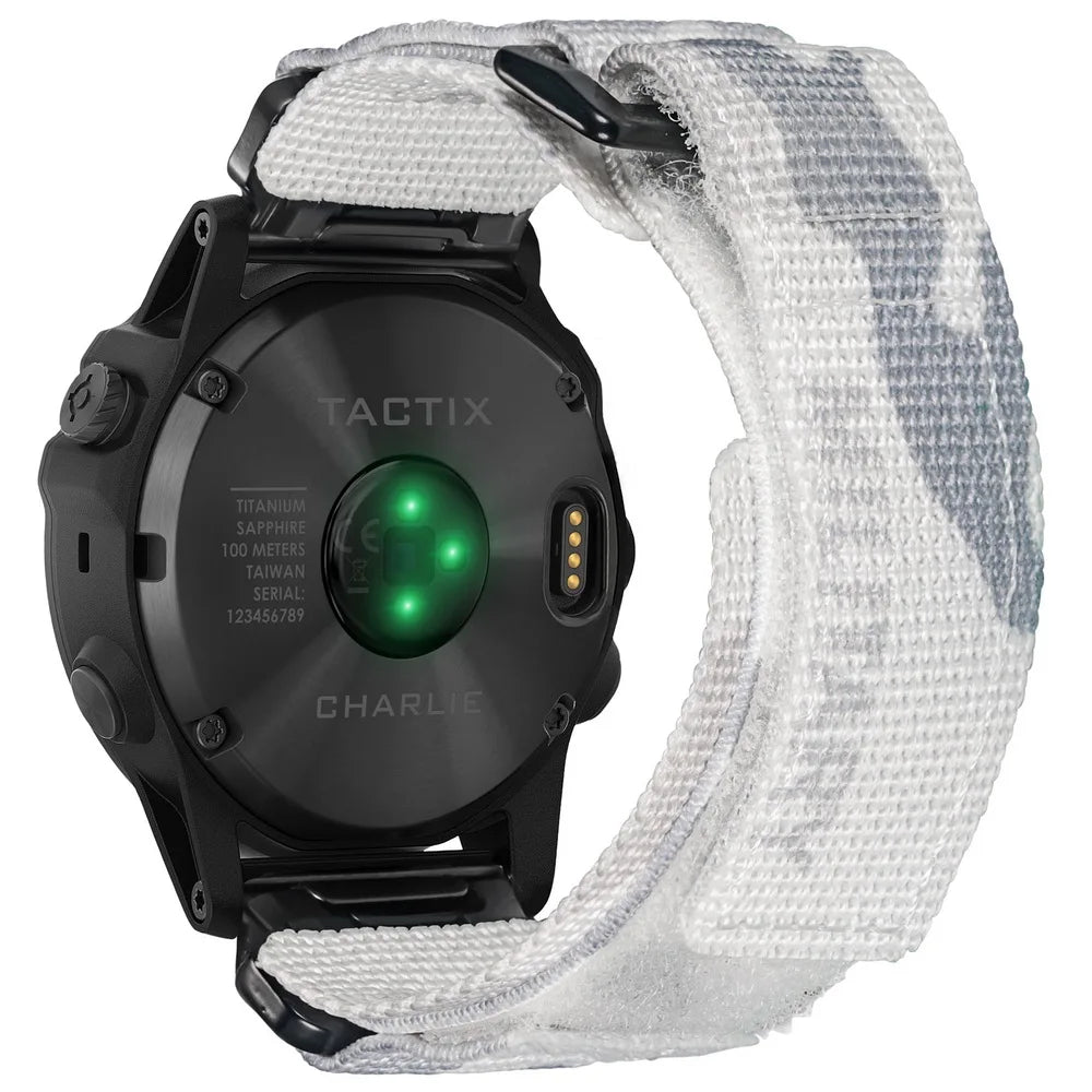 Quickfit Nylon Military Watch Strap – 20–26mm for Garmin & Amazfit