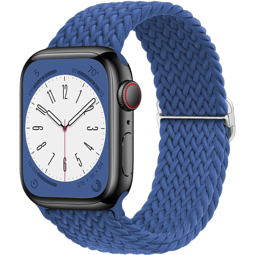 Strap for Apple Watch band 44mm 45mm 49mm 42mm 40 41 46mm Elastic Braided Solo bracelet correa Series 9 10 11 8 7 6 5 SE Ultra 3