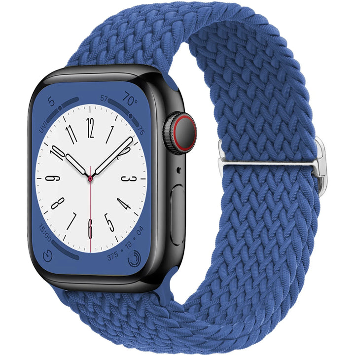 Strap for Apple Watch band 44mm 45mm 49mm 42mm 40 41 46mm Elastic Braided Solo bracelet correa Series 9 10 11 8 7 6 5 SE Ultra 3