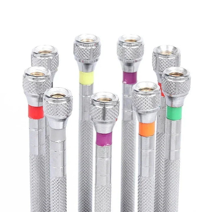 9PCS Watch & Glasses Repair Screwdriver Set with Rotating Base – Steel