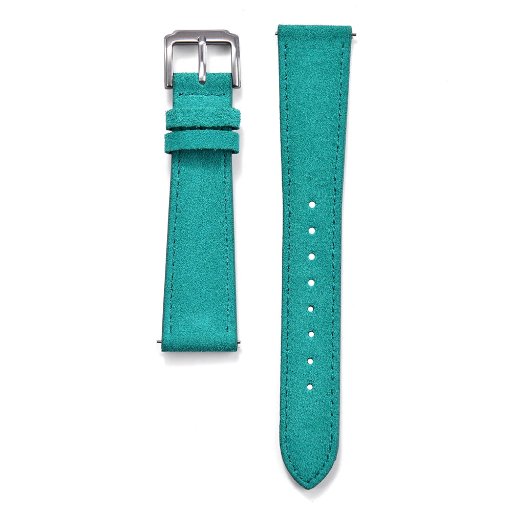 NATOBELT 18–22mm Classic Suede Leather Watch Strap – Vintage Quick Release Band