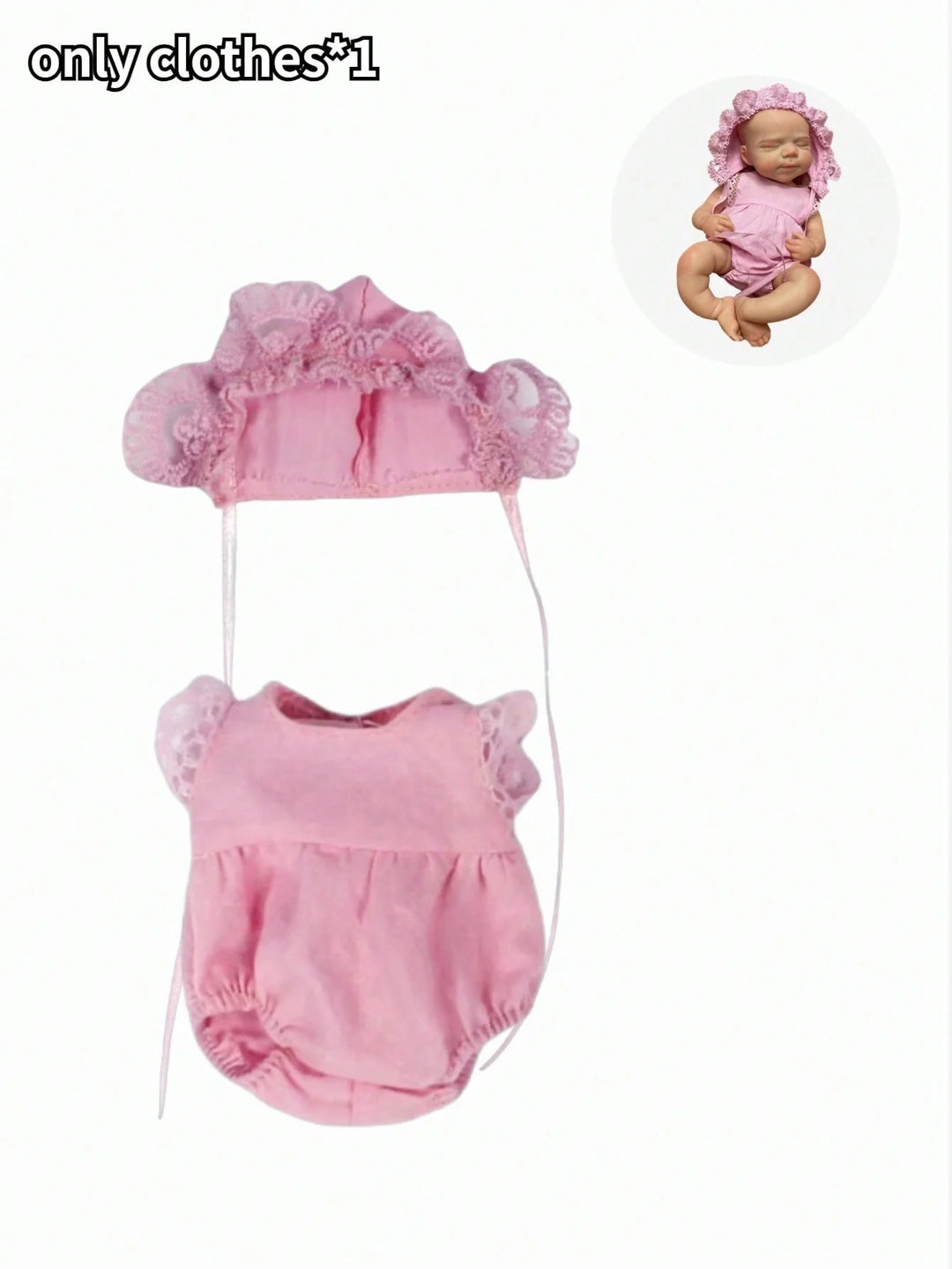 13″ Reborn Doll Clothes – Cute Silicone Doll Outfits Set