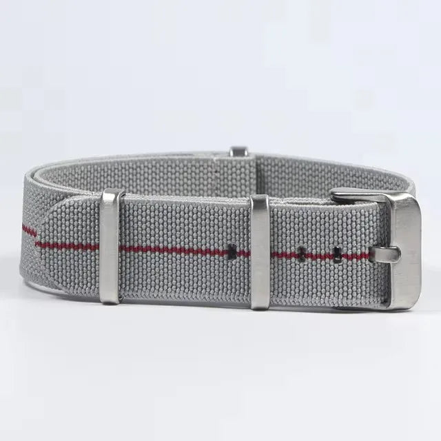 Trendy Nylon Military Watch Strap – 18/20/22mm Elastic French Troops Style