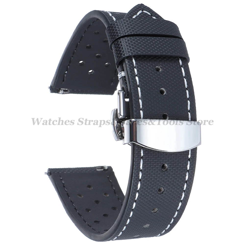 Sailcloth Nylon Watch Strap – 18-22mm