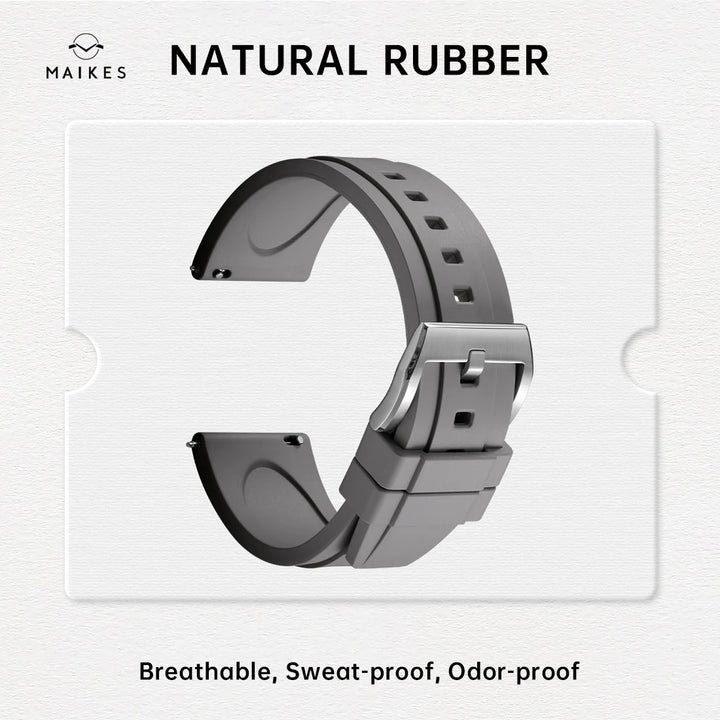 Natural Rubber Watch Band, Quick Release, 20mm 21mm 22mm 24mm, Accessories Watch Strap For LONGINES MIDO TISSOT
