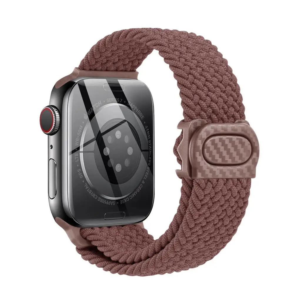 Strap For Apple watch band 44mm 42mm 40mm 45mm 46mm 41mm 49mm Braided Solo Correa Bracelet iWatch Series 9 8 10 7 6 5 4 se Ultra