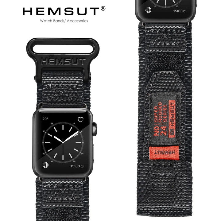 HEMSUT Watch Band Compatible With Apple Ultra 45MM 49MM Sport Nylon Wrist Straps For Se 8 40 41MM  Iwatch 7 5 6