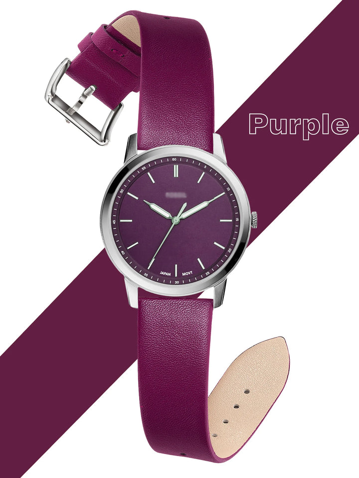 Minimalist Leather Watch Strap 12–22mm