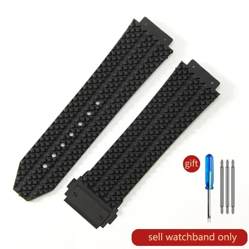 Waterproof Sports Silicone Watch Band 24x17 & 26x19mm (Men & Women)
