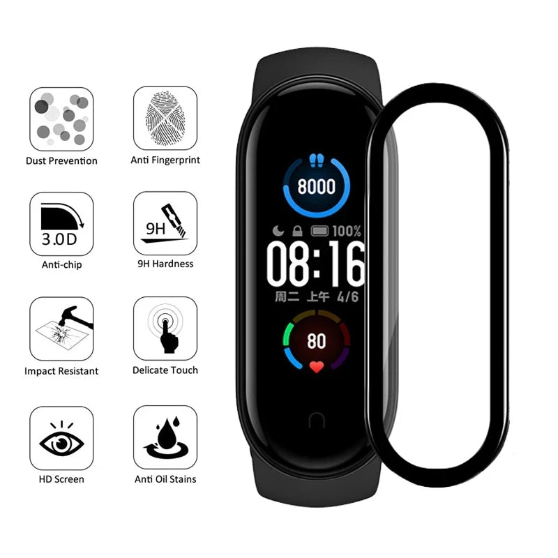 3D Curved Screen Protector for Xiaomi Mi Band 4-7 / 7 Pro
