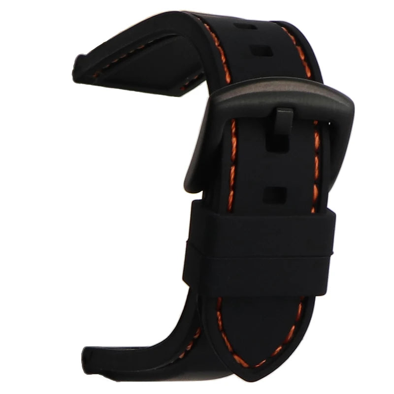 Waterproof Silicone Rubber Watch Strap (20-26mm)