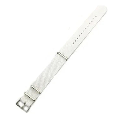 Fabric Nylon Woven Watch Strap 14–22mm (Steel Buckle)