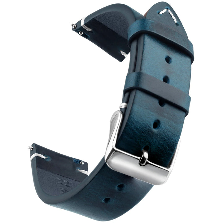 Wax Genuine Leather Watch Band 18–24mm
