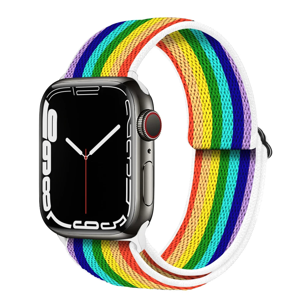 Stretchy Double-Layer Loop Apple Watch Band 38–45mm for Series 1–8