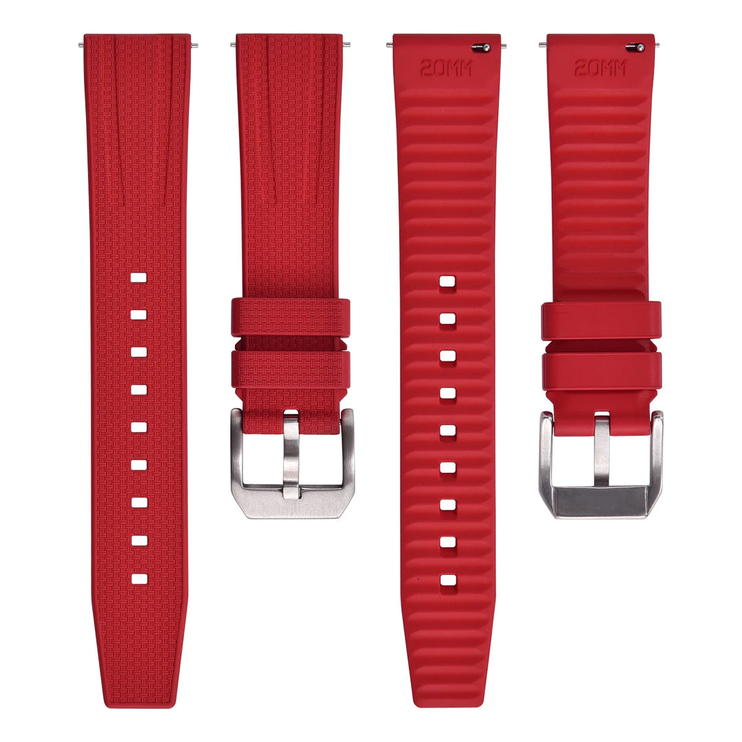 JUELONG Premium Busluo Fkm Rubber Watch Strap 20mm 22mm Watch Bands Fluororubber Straps For Traditional Diving Watch Accessories