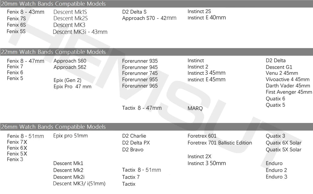 HEMSUT For Garmin Leather Watch Band Quickfit 20 22 26mm Retro Wrist Strap Compatible with Fenix/ Marq/EPIX /Instinct /Tactix