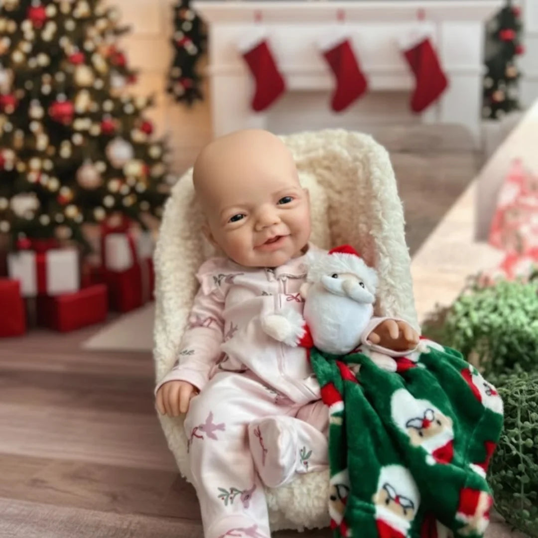 20 cm Charlie Open‑Mouth Full Silicone Reborn Boy Doll