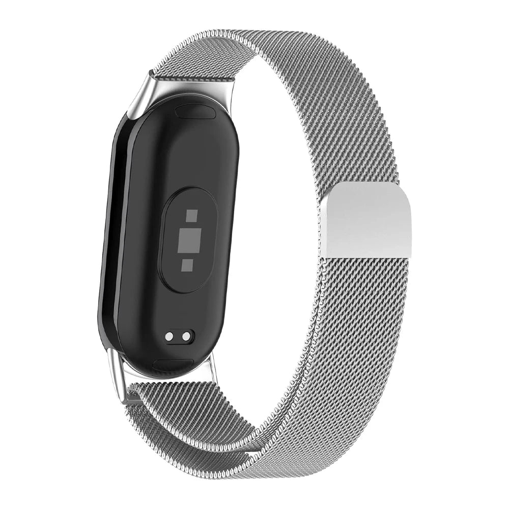 Stainless Steel Magnetic Strap for Xiaomi Mi Band 8, 9, 10
