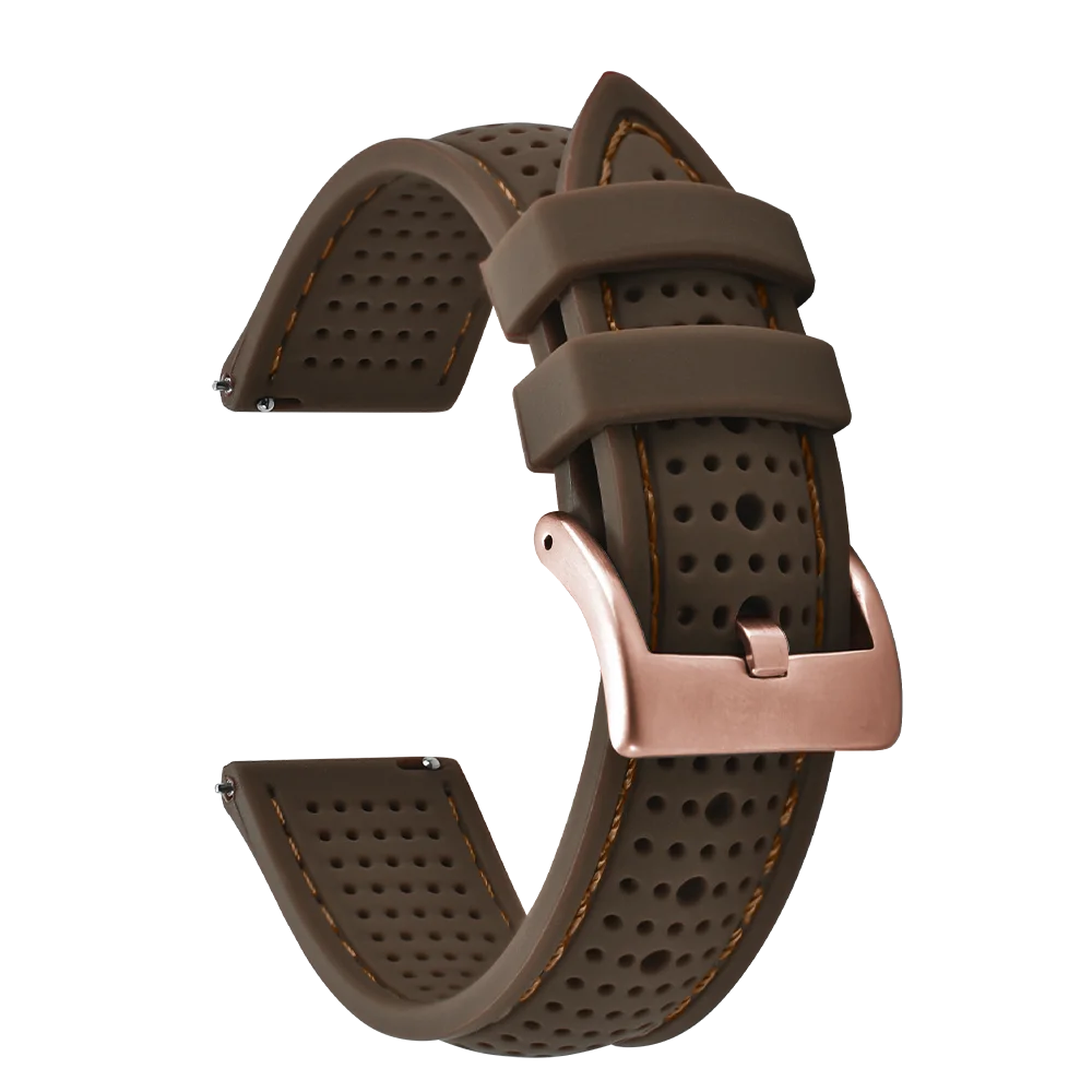 NATOBELT Soft Porous Rubber Watch Strap – Quick Release (18-22mm)