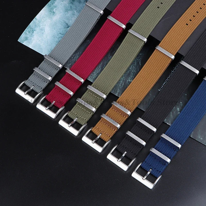 Universal Fabric Braid Watch Band 18mm 20mm 22mm Belt Men Nylon Bracelet for Omega for Huawei Watch GT4/GT3/2 Watch Accessories