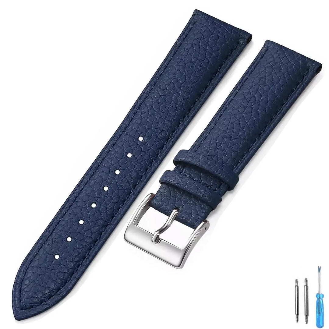 Genuine Leather Watch Band 18mm 20mm 22mm 24mm Watch Strap for Man Women High-quality Wrist Watchband + Tool
