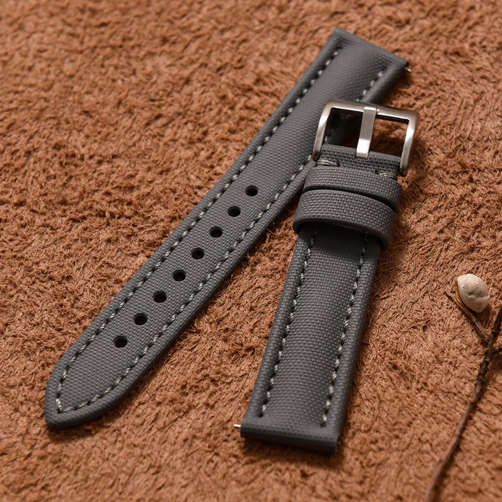 Universal Sailcloth Watch Band 18mm 20mm22mm Sailcloth Leather Strap Qucik Release Bracelet Accessories for Omega for Seiko Belt