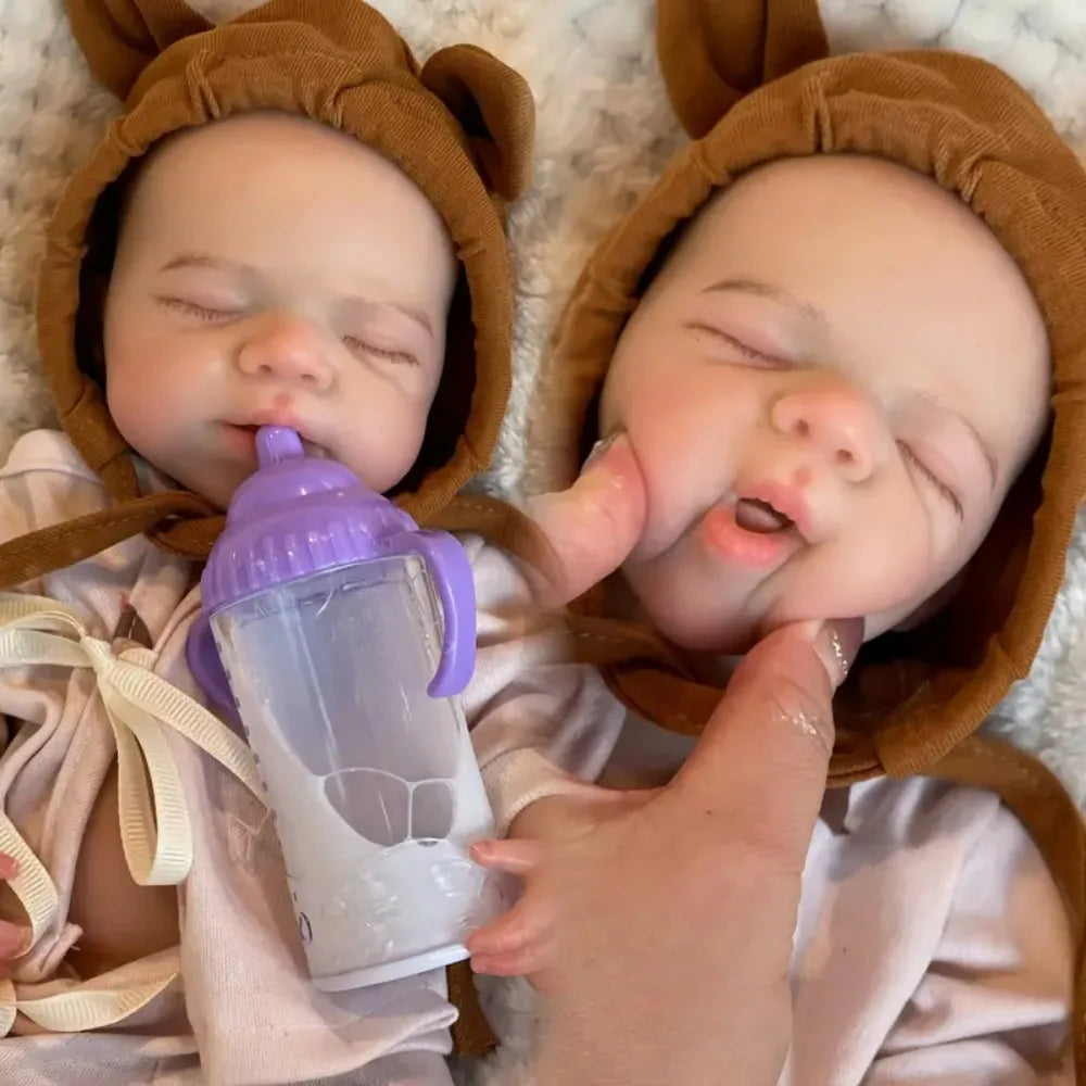 13″ Pascale Full‑Body Silicone Reborn Girl Baby Doll – Handmade Soft Touch