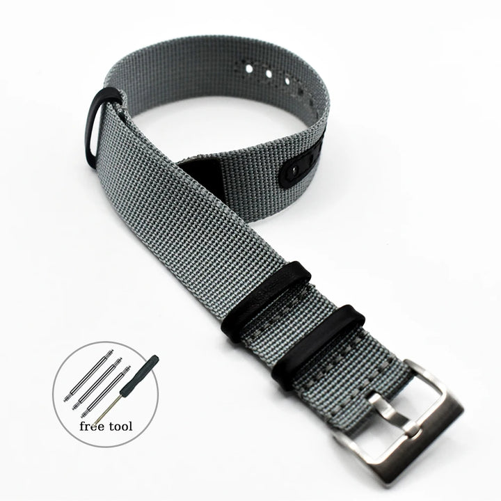 Woven Nylon Geniune Leather Strap for Hamilton Khaki Wristband Men Military Sport Band for Huawei Gt2 Belt 18mm 20mm 22mm 24mm