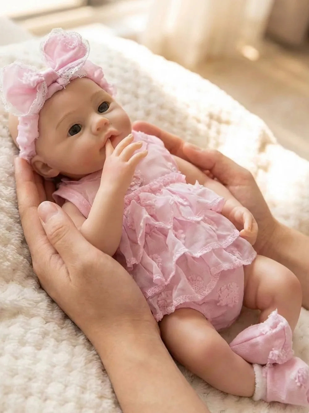 Aizwa1 13″ Silicone Meadow Reborn Doll Girl