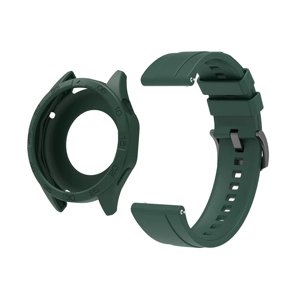 Silicone Strap & Protective Case for Huawei Watch GT4/GT5/GT6 – 46mm