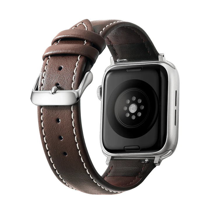 Genuine Leather Apple Watch Band 40–49mm for iWatch Series 3–8 & Ultra