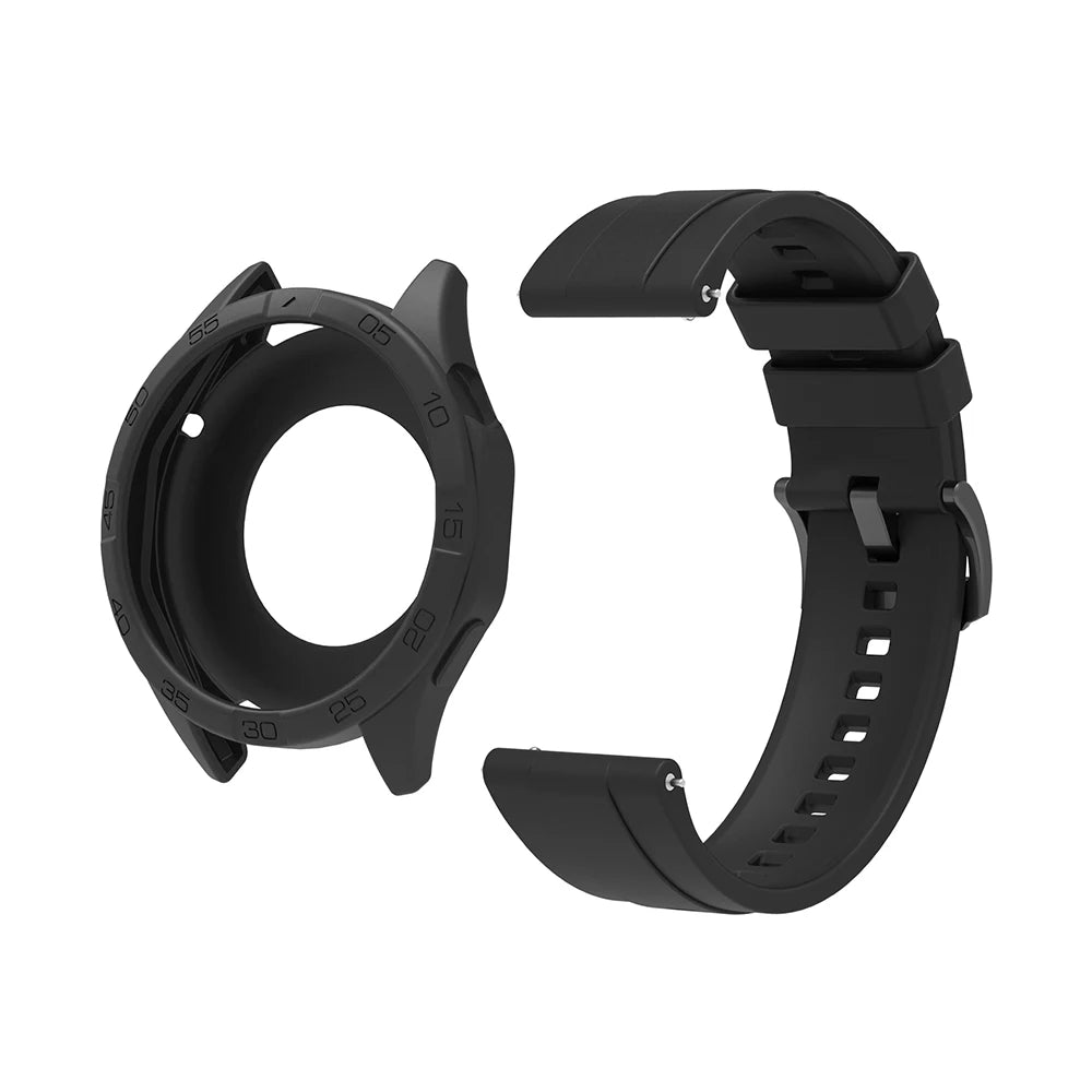 Silicone Strap & Protective Case for Huawei Watch GT4/GT5/GT6 – 46mm