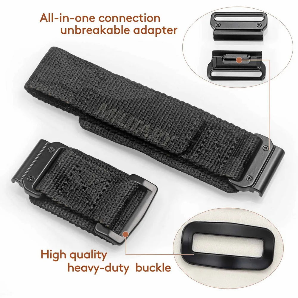 HEMSUT Nylon Military Quickfit Watch Strap – 20–26mm for Garmin