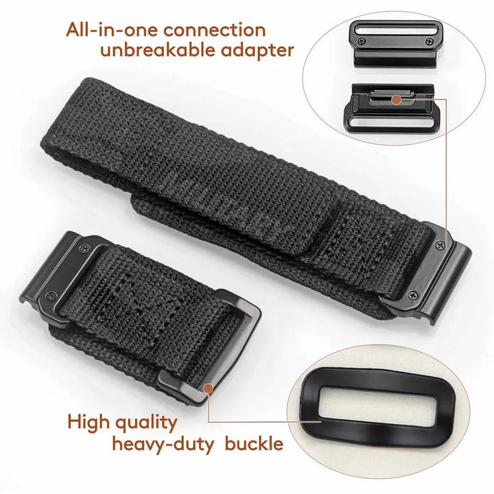 HEMSUT Nylon Military Quickfit Watch Strap – 20–26mm for Garmin