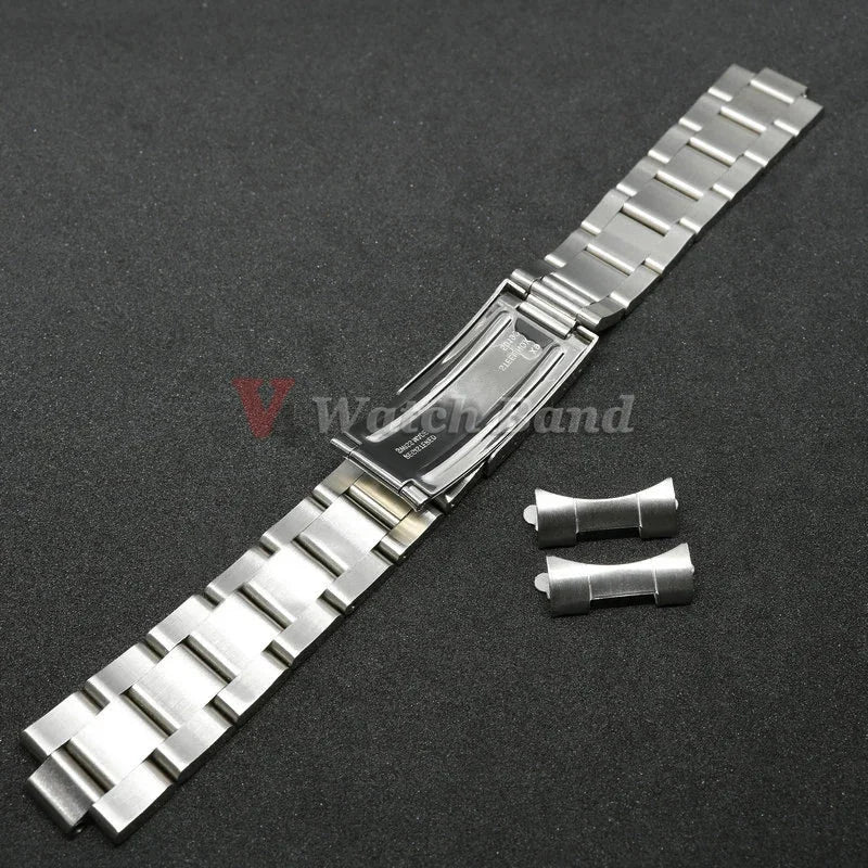 For Oyster Perpetual Air King Stainless Steel Strap Curved End Watchband for Rolex 40mm Solid Bracelet 19mm 20mm 21mm 13/17/18mm