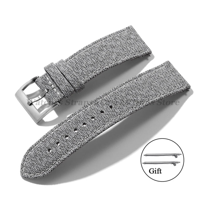 High Quality Sailcloth Watch Strap 18mm 20mm 22mm for Seiko Waterproof Fabric Watchband Quick Release Wristband WatchAccessories