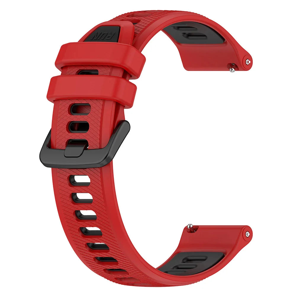 Silicone Strap for Garmin Forerunner 165/245/255/265 & Huawei Watch GT4/GT5 – 18/20/22mm