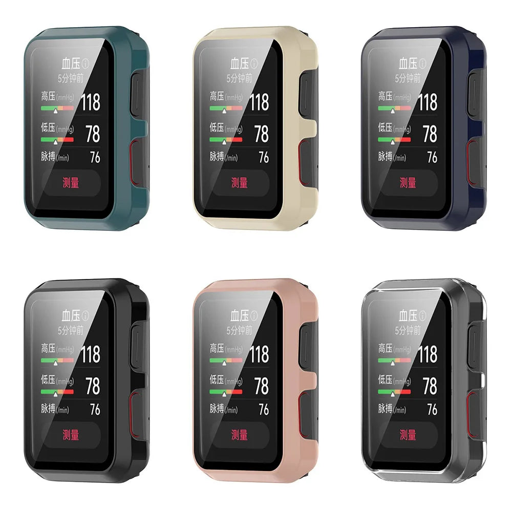 PC & Tempered Glass Protective Case for Huawei Watch D