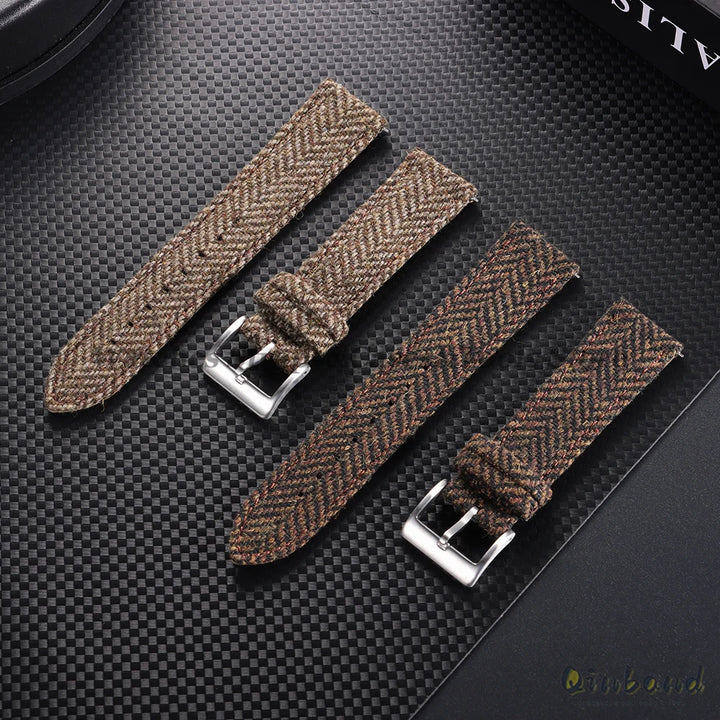 Tweed Sailcloth Watch Band Strap 18mm 20mm 22mm for Omega for Seiko Quick Release Weave Bracelet for Men Women Watch Accessories