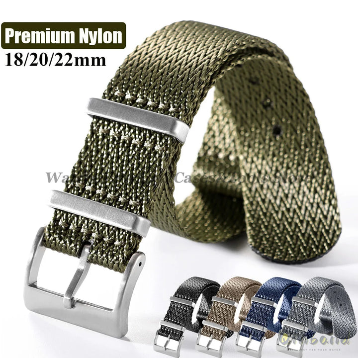 Military Nylon Watch Strap – 18-22mm