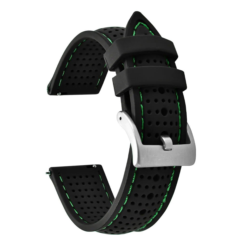 NATOBELT Soft Porous Rubber Watch Strap – Quick Release (18-22mm)