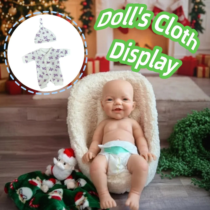 20 cm Charlie Open‑Mouth Full Silicone Reborn Boy Doll