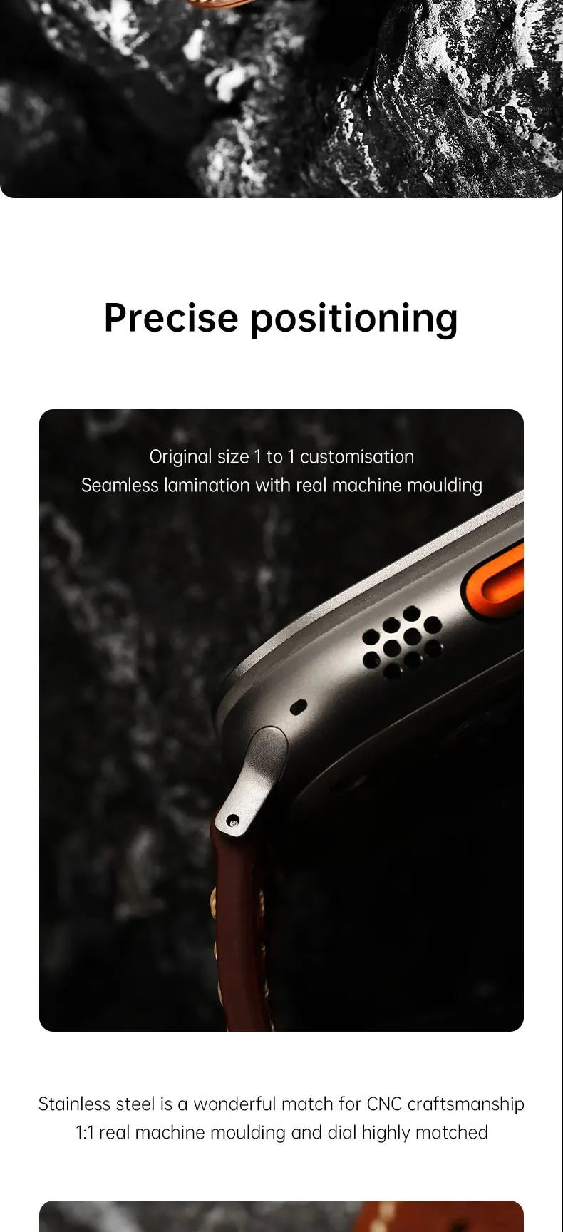 Apple Watch Luxury Cow Leather Strap For Ultra 2 49mm Band Series 9 8 7 6 5 SE 45mm 44mm 41mm 40mm Handmade Watchbands