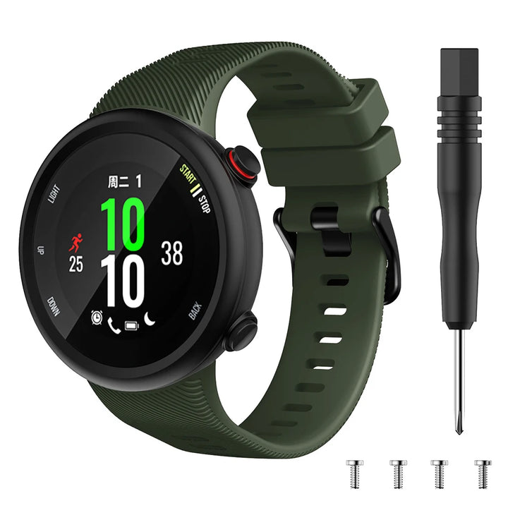 Silicone Watch Strap for Garmin Forerunner 45/45S & Swim 2