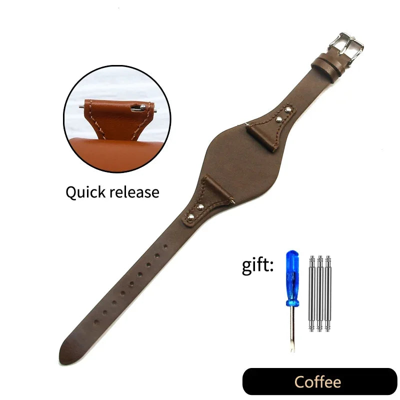 Genuine Leather 18mm Watch Strap for Fossil Women – ES4114/ES4113/ES3625/ES3616