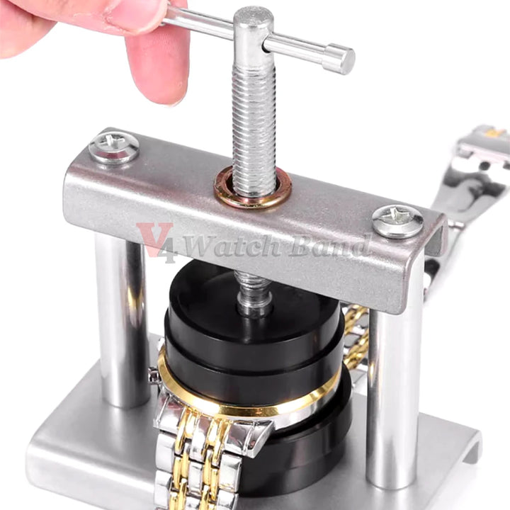 Watch Back Case Presser Closing Professional Metal Capping Machine Watch Press Set for Change Battery Watchmaker Maintenance Kit