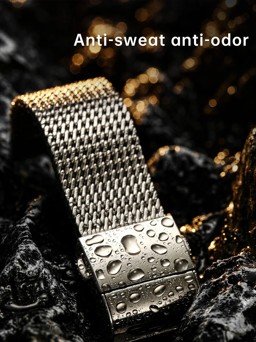 316L Stainless Steel Milanese Watch Strap 20–22mm for Rolex, Omega, IWC, Breitling – MAIKES