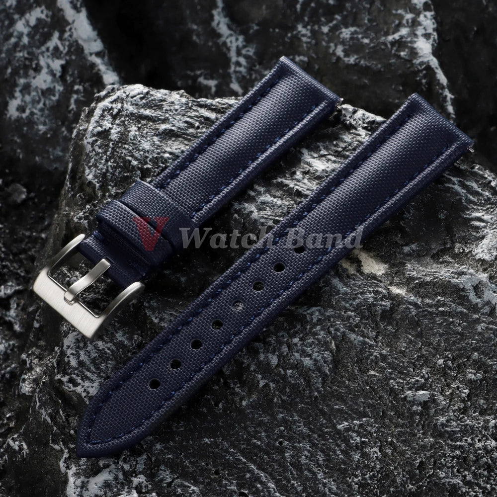 Waterproof Sailcloth Watch Band Premium Sailcloth Strap 18mm 19mm 21mm Durable Nylon Quick Release Bracelet 20mm 22mm Wristbelt