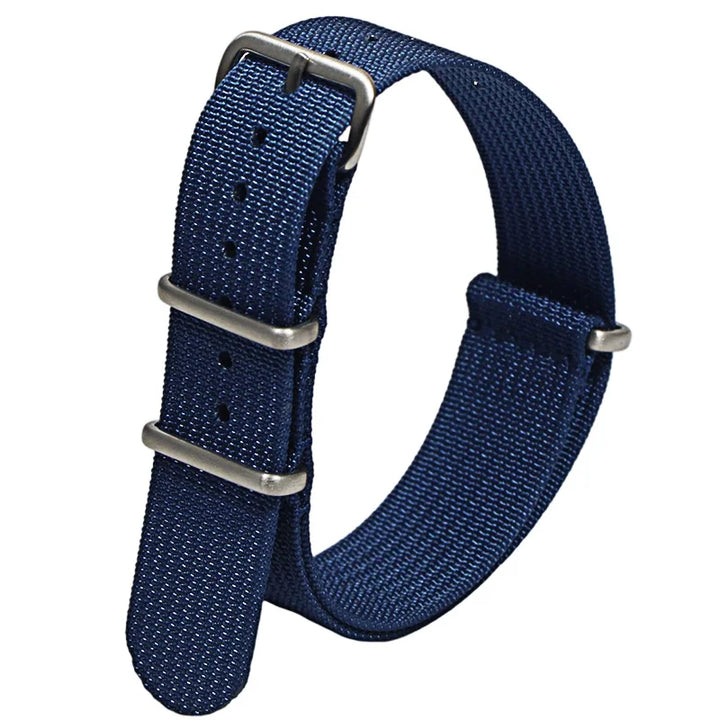 Ribbed Nylon Military Watch Strap (20-22mm)